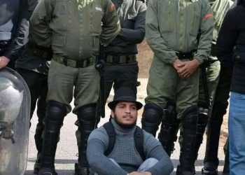 صورة اليوم من بني ملال..خلال احتجاجات طلبة الإجازة الأساسية على شروط بنموسى لاجتياز مباراة التعليم