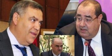 صورة مركبة لوزير الداخلية لفتيت وادريس لشكر ووالي فاس زنيبر