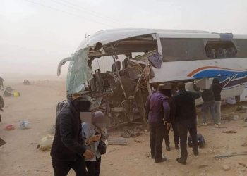 وفاة سائق حافلة”الساتيام”وشخص من ركابها ونفوق مواشي كانوا على متن شاحنة قادمة في الإتجاه المعاكس ضواحي العيون