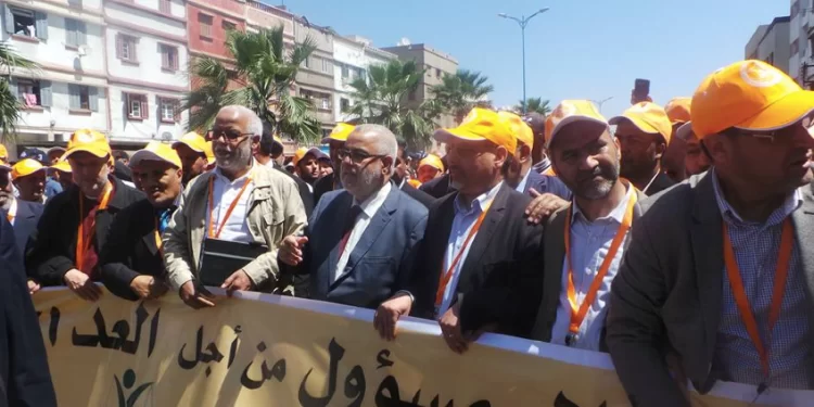 بنكيران يقود بالرباط تظاهرة نقابة “البيجدي”في فاتح ماي ضد الغلاء