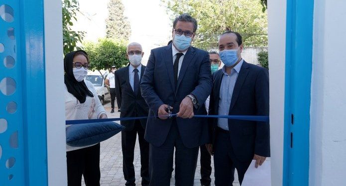 أخنوش مع شوكي خلال افتتاح المقر الجهوي لحزبهما بفاس في يوليوز2020