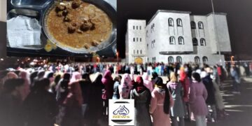 فاس : طلبة الحي الجامعي بسايس  يحتجون على سوء التغذية ويعيدون للواجهة رفضهم لنظام التدبير المفوض للمطاعم الجامعية(الصور)
