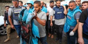 ارتفاع عدد الشهداء الصحفيين في الحرب الإسرائيلية على غزة إلى 46