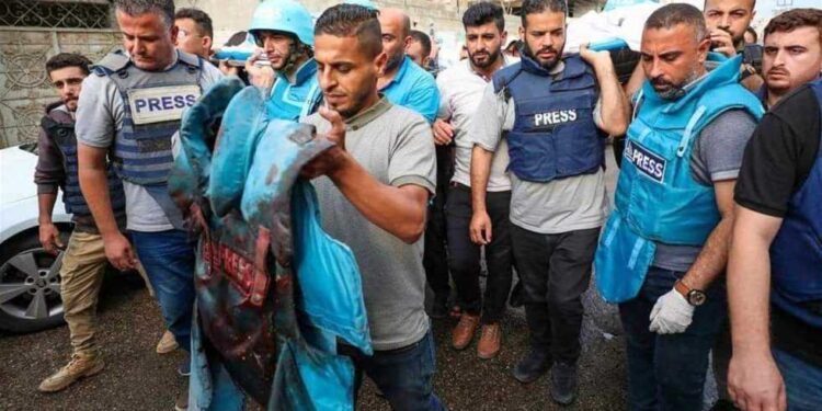 652d4617801da - الميادين نيوز ارتفاع عدد الشهداء الصحفيين في الحرب الإسرائيلية على غزة إلى 46