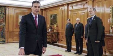 سانشيز  يؤدي اليمين أمام العاهل الإسباني فيليبي السادس رئيسا  للحكومة