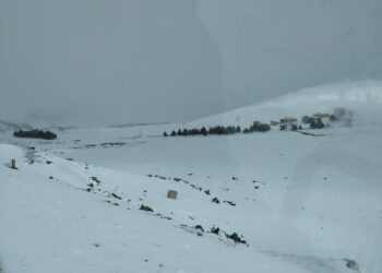 منطقة بويبلاين تتوشح بالبياض ( +الفيديو)