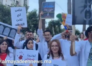 من فاس: يوم الغضب.. طلبة الطب والصيدلة وعائلاتهم يحتجون على وزارتي التعليم العالي و الصحة (2/1)