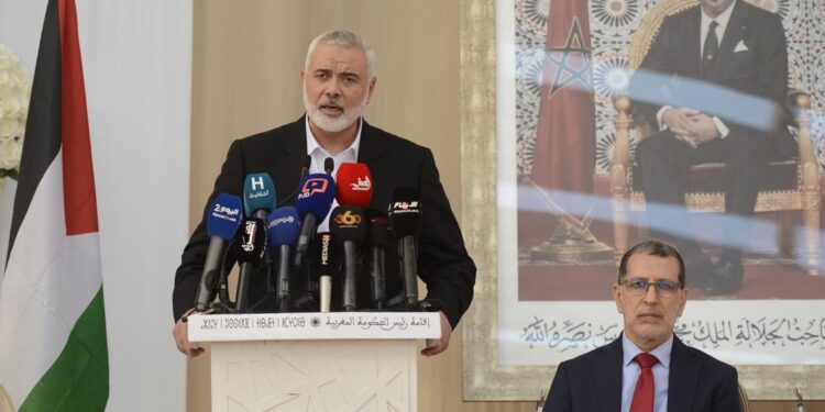 هنية خلال زيارته للمغرب في يونيو 2021