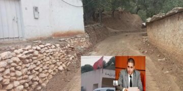 نجل شباط وسط زوبعة بسبب أشغال طريق يهدد عددا من المنازل  بالإنهيار