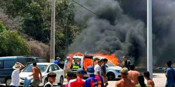 احتراق سيارة سياحية قرب شاطئ “تلا يوسف” بالحسيمة .. الحادث لم يسجل إصابات بشرية