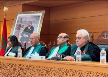 صورة من الارشيف يظهر فيها قاضي التحقيق عبد القادر الشنتوف