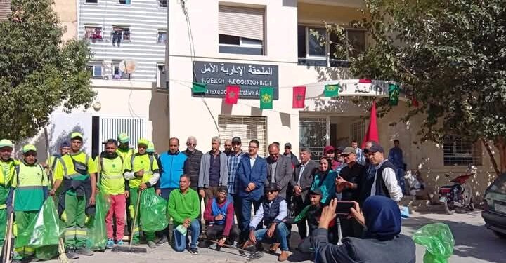 المرينيين بفاس : بالفيديو .. حملة تحسيسية للجمعيات والسلطات المحلية تمتحن شركتي النظافة