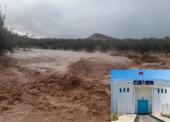 الفيضانات تعزل سجن طنجة 2.. والسلطات تضطر إلى نقل سجناء مثلوا أمام المحاكم  إلى سجن أصيلة