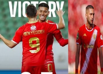 بحضور زياش..الوداد البيضاوي يستعيد الصدارة عقب اكتساح أولمبيك الدشيرة بخماسية نظيفة