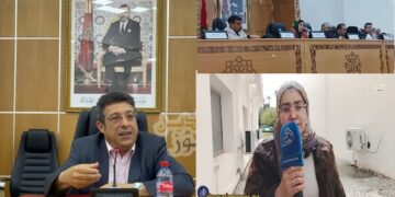 صورة مركبة..عمدة فاس البقالي والمستشارة من فريق البيجدي ماجدة بنعربية