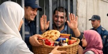 الصورة مركبة..قفف المؤونة للسجناء