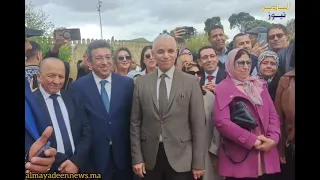 الصورة من مراسم اطلاق برنامج تنشيط ساحة"بوجلود"بفاس