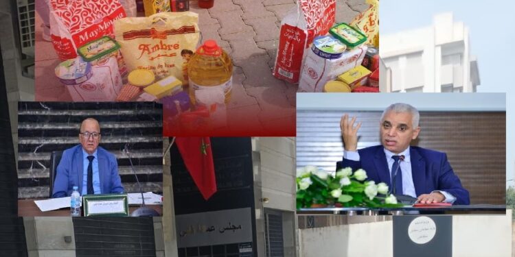 الصورة مركبة..والي فاس خالد آيت الطالب ورئيس مجلس عمالتها التجمعي حسن تازي jpg