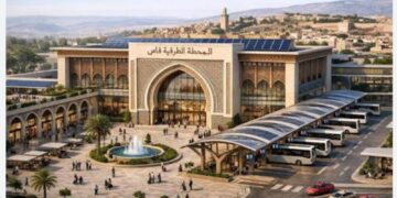 مجسم نموذج المحطة الطرقية من الجيل الجديد-فاس