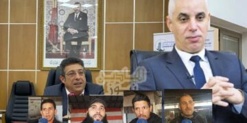 الصورة مركبة احتجاجات باعة سوق نموذجي بحي المسيرة مقاطعة زواغة بفاس