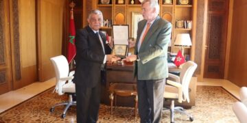 استقبال سفير بلجيكا بالمحكمة الدستورية المغربية في الرباط