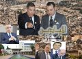 الصورة مركبة .. الملك محمد السادس وبجانبه وزير الداخلية وفي الإطار والي فاس المعفى الجامعي وواليها الحالي آيت والوالي الأسبق زنيبر وعمدة المدينة