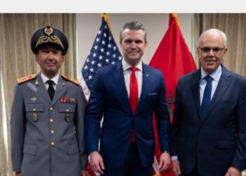 وزير الحرب الامريكي يستقبل وفد عسكري مغربي