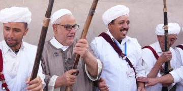 بنكيران خلال تجمع حزبه بتالسينتPHOTOS