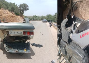 إقليم تازة: مصرع سائق دراجة نارية في اصطدام قوي بسيارة خفيفة