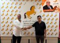 محمد جودار برفقة مرشح حزبه بفاش الشمالية إدريس أبلهاضPHOTOS وفي الإطار المرشح المحتج