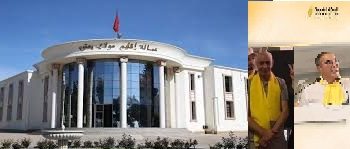 الصورة مركبة ..مقر عمالة مولاي يعقوب وفي الاطار أوزين ومرشح حزبه المبعد يوسف بابا