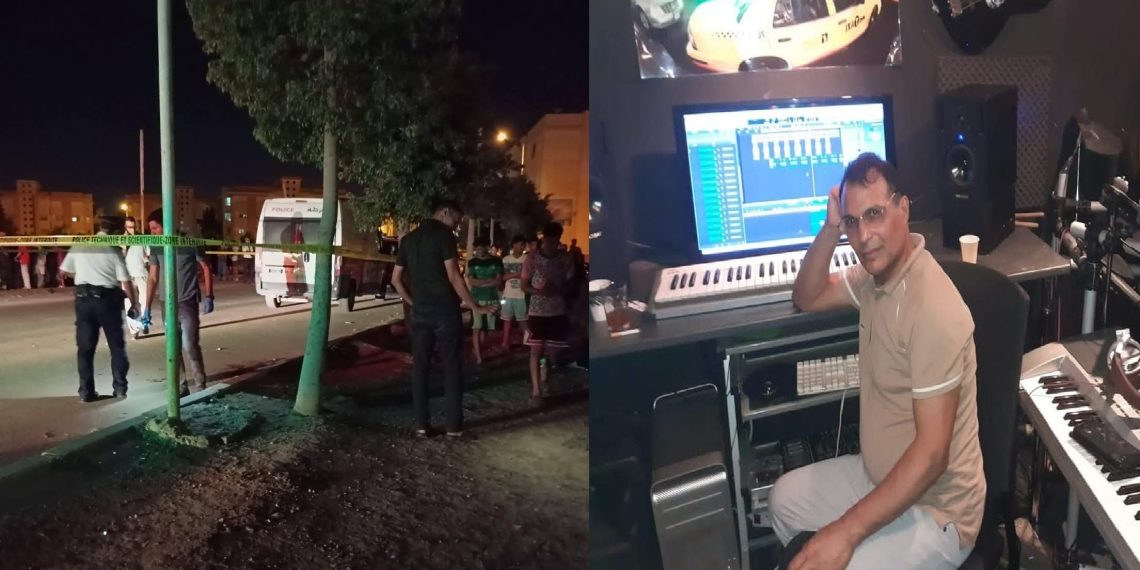 الصورة مركبة..فنان الراي المشتبه به في جريمة وجدة ضحيتها امرأة