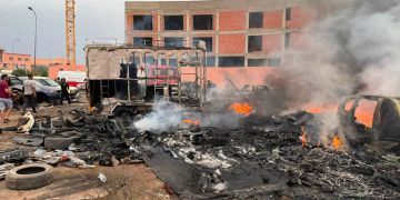 مراكش: حريق مهول يلتهم أكثر من 20 سيارة بـ«لافيراي»
